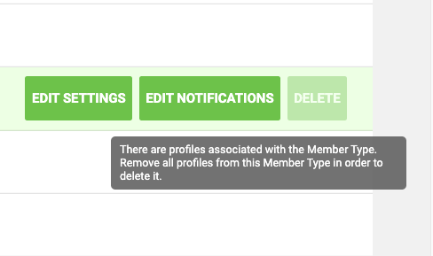 How can I remove a membership for an associated member when